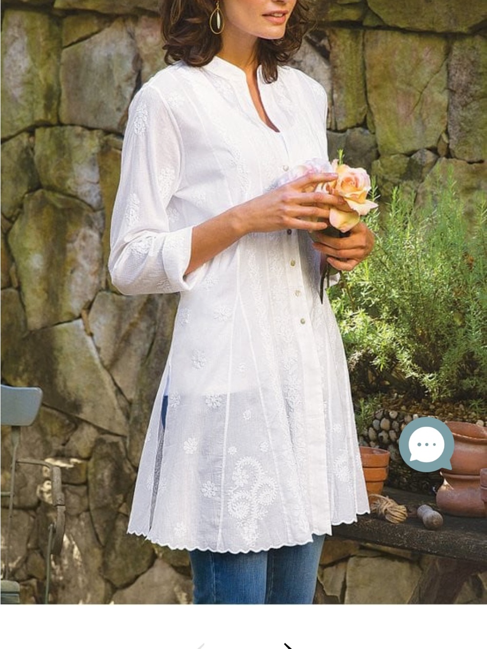 Soft surroundings Josephine Shirt Medium